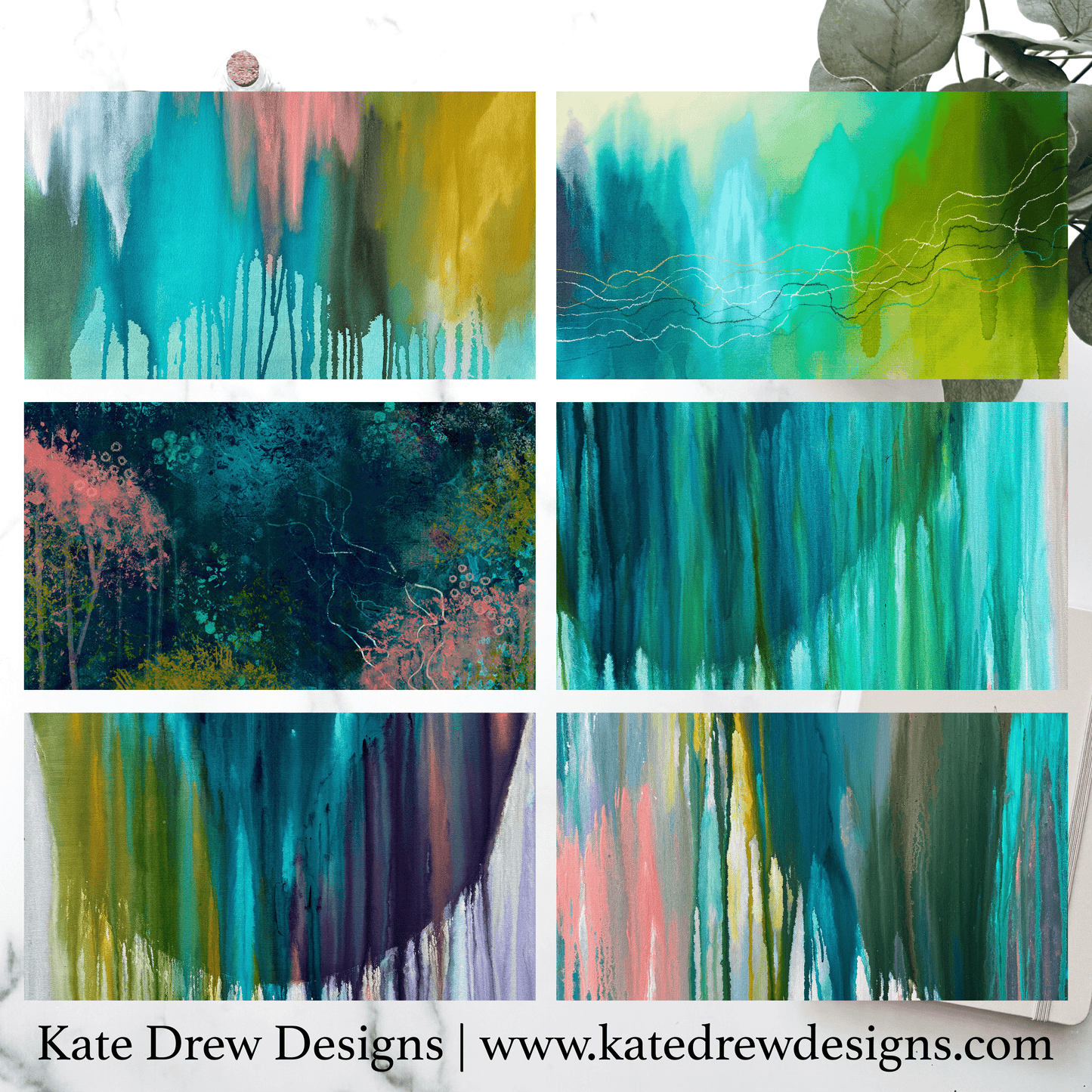 Digital Wallpaper BUNDLE of 21 | Desktop Backgrounds | Original Abstract Painting Designs | DIGITAL DOWNLOAD
