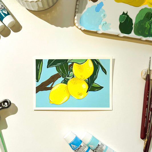 Workshop FREEBIE! Line Work for Paint a Summery Postcard with Gouache | Summer Creative Retreat 2025